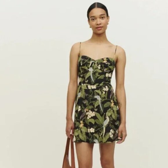 Reformation Saskia Dress, Birds of Paradise, Size 8 - Picture 1 of 7
